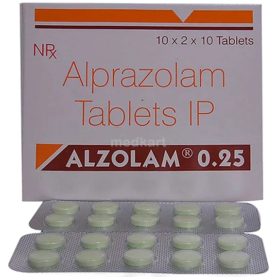 alzolam 0.25mg tablet 10's